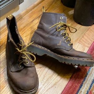 Dr Marten’s 8-eye boot.  Made in England.